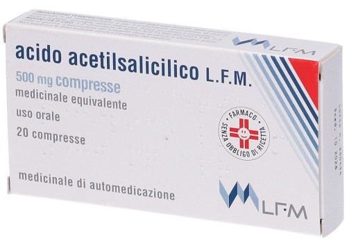 ACIDO ACETILSALIC LFM*20CPR500 - maxifarmacia.it
