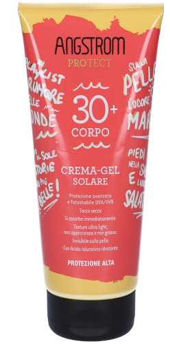 ANGSTROM SOLARE CORPO CREMA-GEL TOCCO SECCO SPF30+ TUBO DA 200ML - maxifarmacia.it