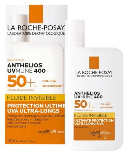 LA ROCHE POSAY ANTHELIOS UVMUNE400 FLUIDO INVISIBILE SPF50+ DA 50 ML - maxifarmacia.it