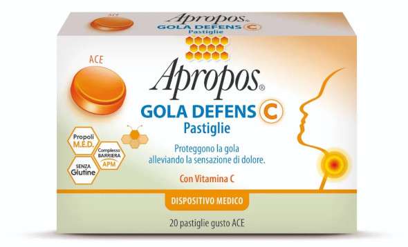 APROPOS GOLA DEFENS C 20 PASTIGLIE GUSTO ACE - maxifarmacia.it
