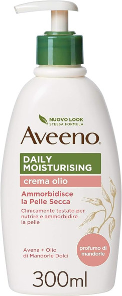 AVEENO CREMA OLIO CORPO ALLE MANDORLE 300 ML - maxifarmacia.it