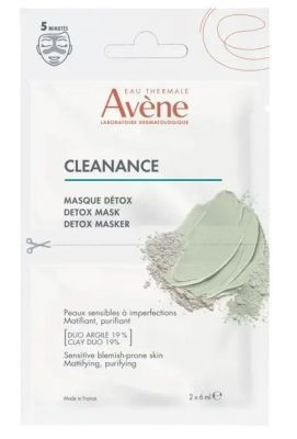 AVENE CLEANANCE MASCHERA DETOX 2 PEZZI DA 6 ML - maxifarmacia.it