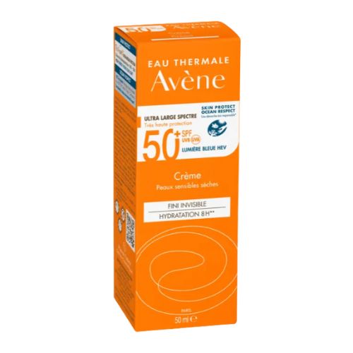 AVENE SOLARE CREMA EFFETTO INVISIBILE SPF50+ PELLI SENSIBILI E SECCHE 50 ML - maxifarmacia.it