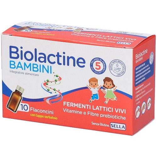 BIOLACTINE BAMBINI 10 FLACONCINI 8 ML - maxifarmacia.it