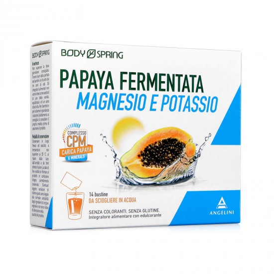 ENERGYA PAPAYA FERMENTATO MAGNESIO POTASSIO 14 BUSTINE - maxifarmacia.it