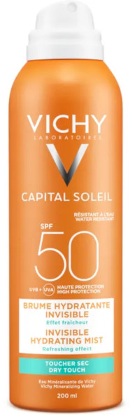 VICHY CAPITAL SOLEIL SPRAY INVISIBILE IDRATANTE SPF50 200ml - maxifarmacia.it