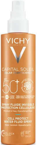 VICHY CAPITAL SOLEIL SPRAY ANTI-SIDIDRATAZIONE ULTRA LEGGERO SPF50+ 200ml - maxifarmacia.it