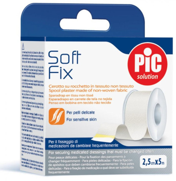 PIC SOFT FIX CEROTTO IN ROCCHETTO TNT 2,5 CM X5 M - maxifarmacia.it
