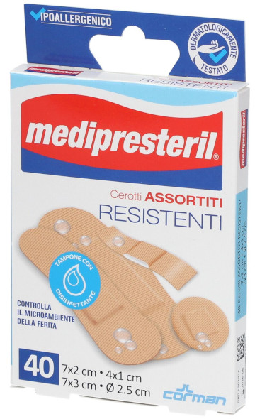 MEDIPRESTERIL 40 CEROTTI ASSORTITI RESISTENTI - maxifarmacia.it