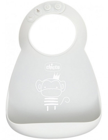 CHICCO BAVAGLIANO SILICONE COLORE NEUTRO - maxifarmacia.it