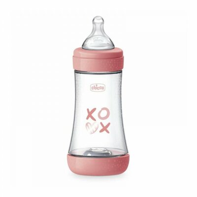 CHICCO BIBERON PERFECT 5  FLUSSO MEDIO IN SILICONE 240ML - maxifarmacia.it