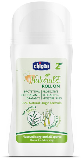 CHICCO NATURALZ ROLL-ON NATURALE PROTETTIVO RINFRESCANTE 60 ML - maxifarmacia.it