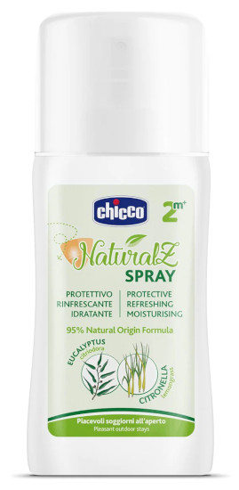 CHICCO ANTIZANZARE NATURALZ SPRAY PROTETTIVO E RINFRESCANTE 100 ML - maxifarmacia.it