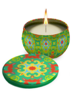 MAIOLICHE COLORS CANDELA CITRONELLA LEDUM GREEN 120 G - maxifarmacia.it