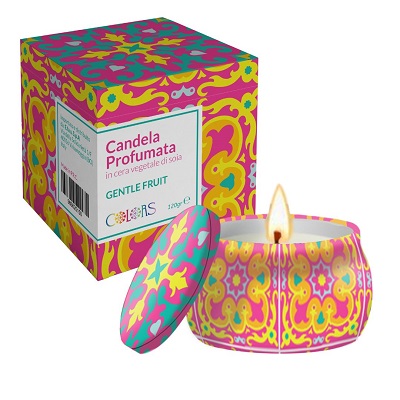 MAIOLICHE COLORS CANDELA GENTLE FRUIT 120g - maxifarmacia.it
