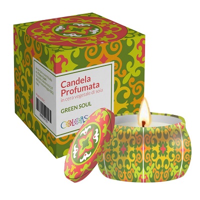 MAIOLICHE COLORS CANDELA GREEN SOUL 120g - maxifarmacia.it