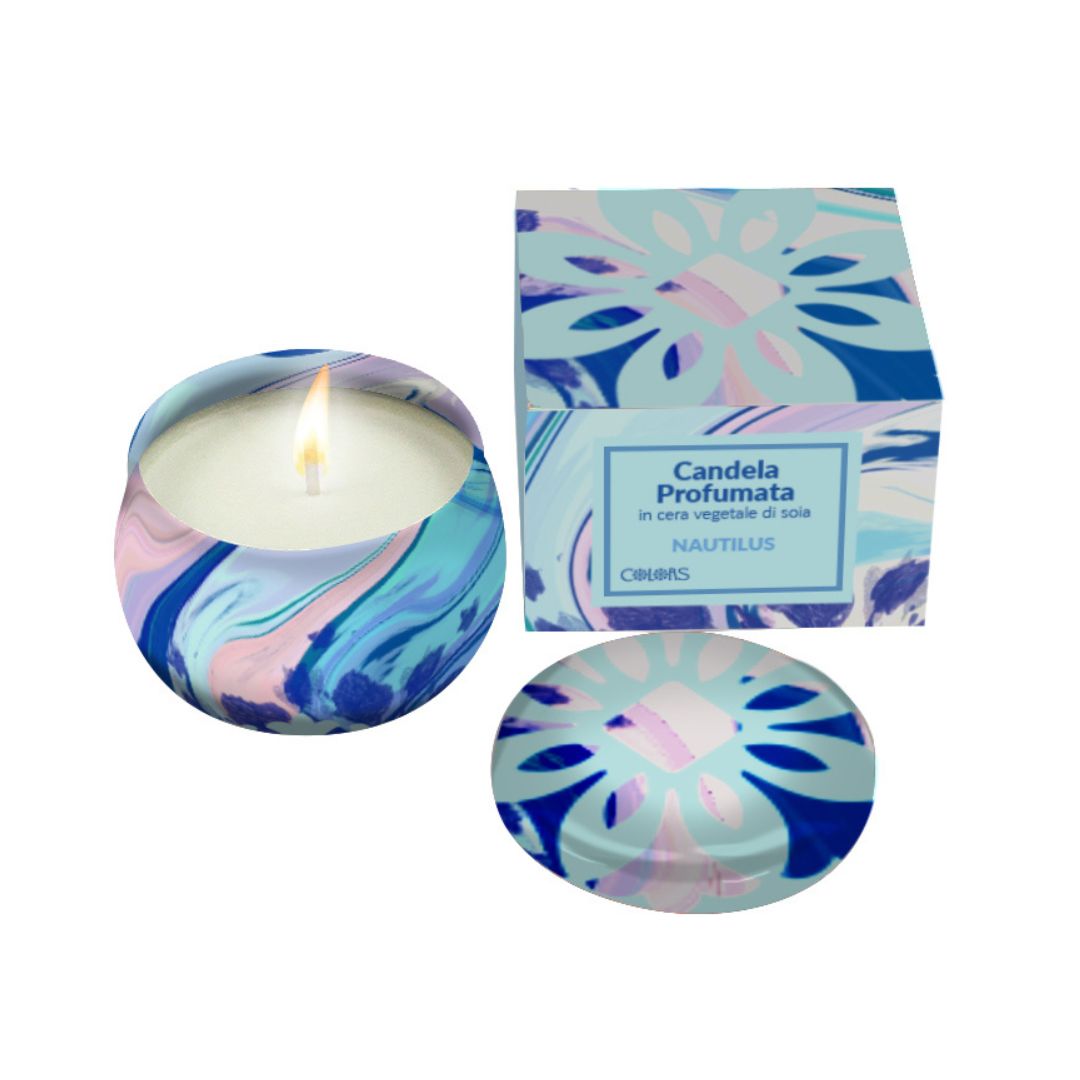 MAIOLICHE COLORS CANDELA NAUTILUS 120g - maxifarmacia.it