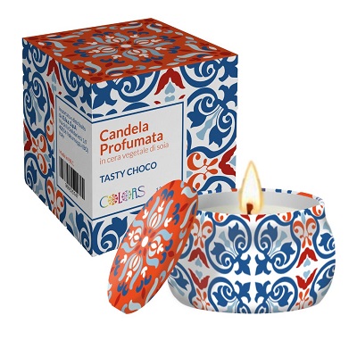 MAIOLICHE COLORS CANDELA TASTY CHOCO 120g - maxifarmacia.it
