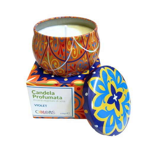 MAIOLICHE COLORS CANDELA VIOLET 120g - maxifarmacia.it