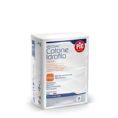 PIC REKOSAC COTONE IDROFILO ZIG ZAG 50g - maxifarmacia.it