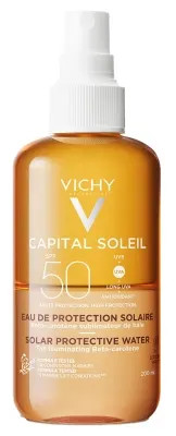VICHY CAPITAL SOLEIL ACQUA SOLARE PROTETTIVA ABBRONZANTE SPF50 200ml - maxifarmacia.it