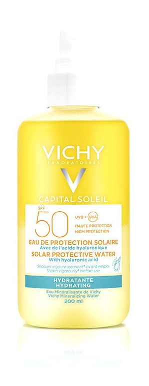 VICHY CAPITAL SOLEIL ACQUA SOLARE PROTETTIVA IDRATANTE SPF50 200ml - maxifarmacia.it