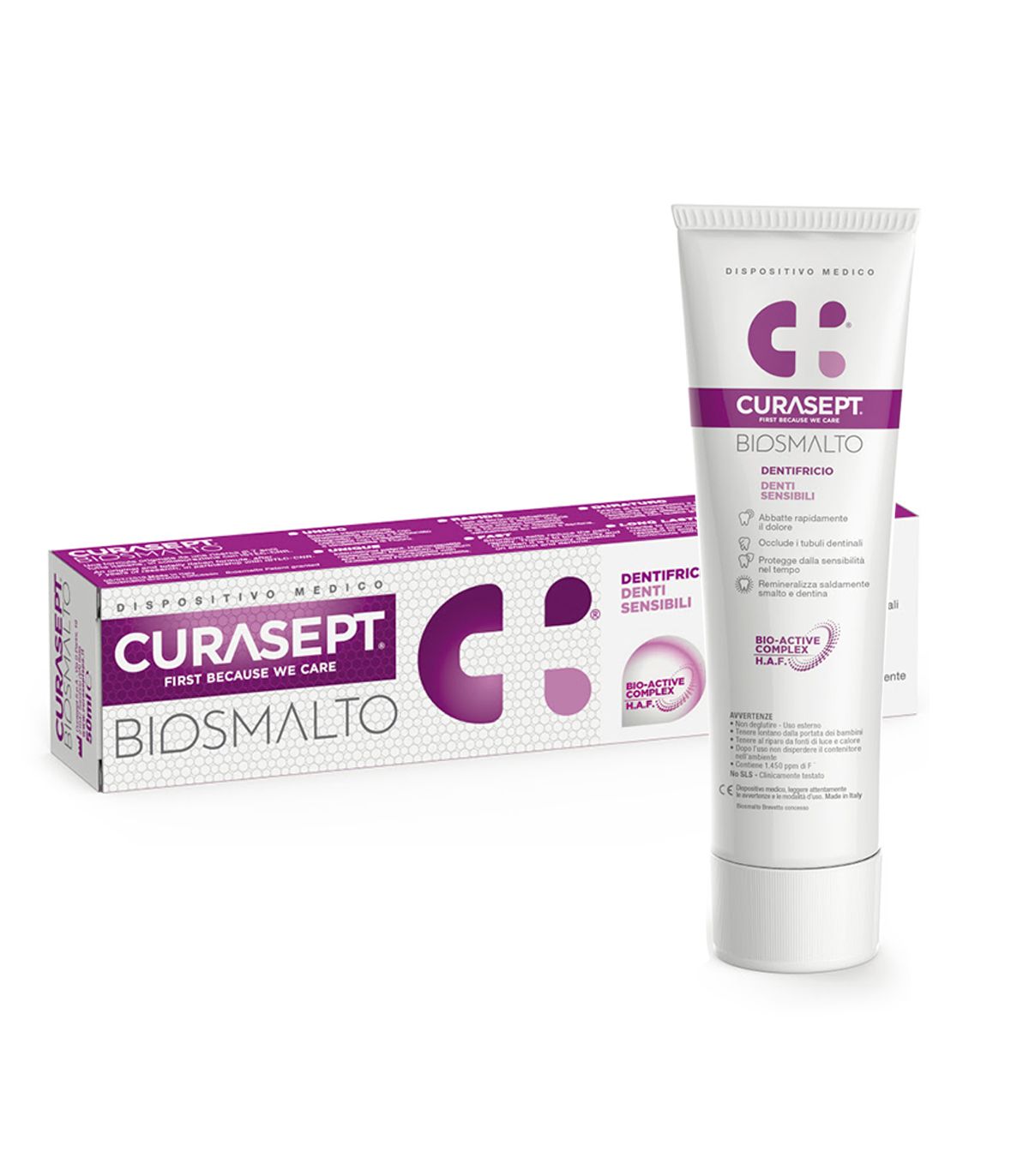 CURASEPT BIOSMALTO DENTIFRICIO DENTI SENSIBILI 75 ML - maxifarmacia.it