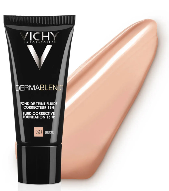 VICHY DERMABLEND FODOTINTA CORRETTORE FLUIDO 16H 30 BEIGE 30ml - maxifarmacia.it