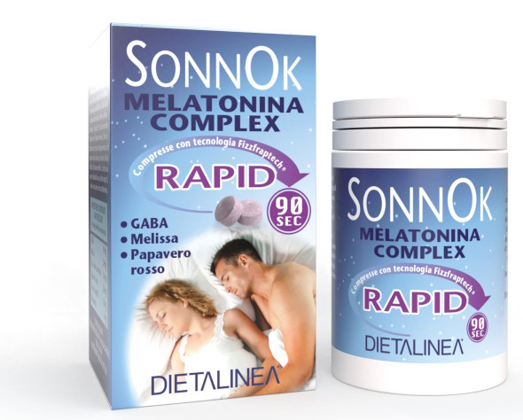 DIETALINEA SONNOK MELATONINA RAPID 60 COMPRESSE - maxifarmacia.it