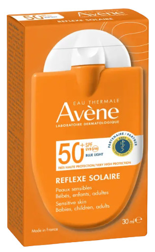 AVENE REFLEXE SOLAIRE PELLE SENSIBILE SPF50+ BAMBINI e ADULTI DA 30 ML - maxifarmacia.it