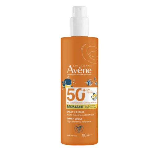 AVENE SOLARE SPRAY FAMILY RESISTENTE SPF50+ DA 400 ML - maxifarmacia.it