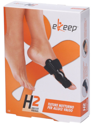 EKEEP H2 HALLUX VALGUS TUTORE NOTTURNO PER ALLUCE VALGO 2/L - maxifarmacia.it