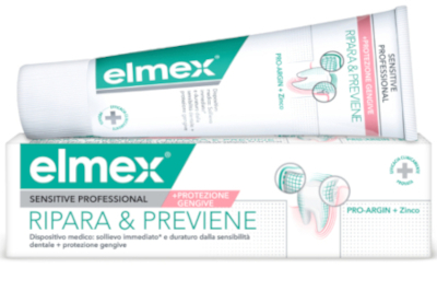 DENTIFRICIO ELMEX SENSITIVE RIPARA E PREVIENE 75 ML - maxifarmacia.it