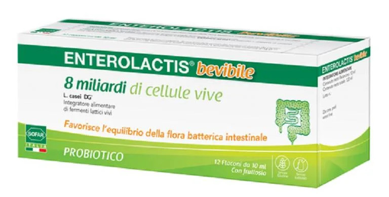 ENTEROLACTIS BEVIBILE 12 FLACONCINI X 10 ML - maxifarmacia.it
