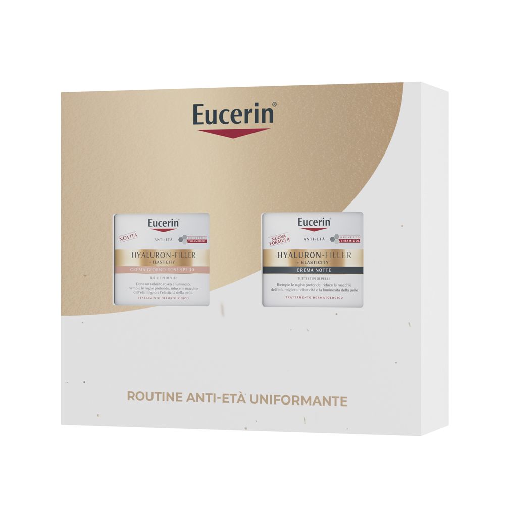 EUCERIN COFANETTO ROUTINE ANTI-ETA' UNIFORMANTE HYALURON-FILLER + ELASTICITY  - maxifarmacia.it