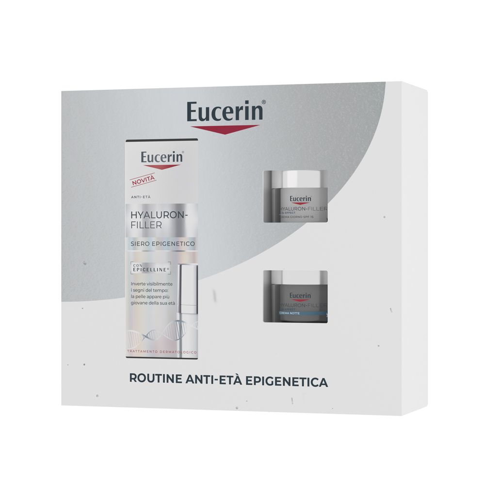 EUCERIN COFANETTO ROUTINE ANTI-ETA' EPIGENETICA HYALURON-FILLER SIERO EPIGENETICO - maxifarmacia.it