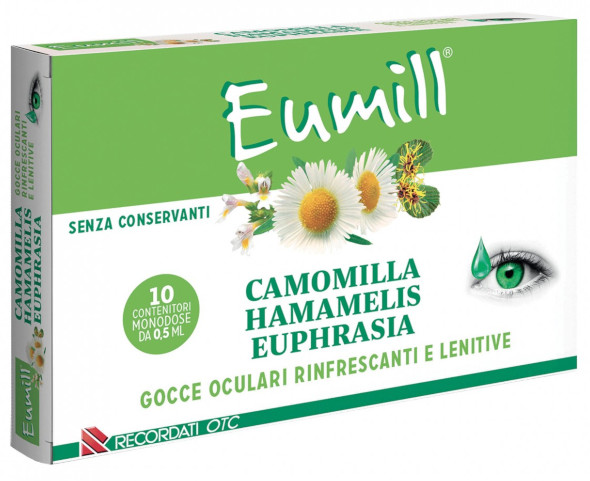 EUMILL GOCCE OCULARI RINFRESCANTI E LENITIVE DA 10 FLACONCINI MONODOSE - maxifarmacia.it