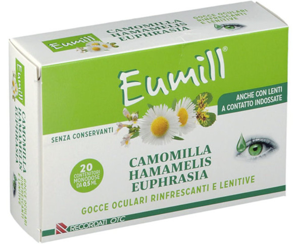 EUMILL GOCCE OCULARI RINFRESCANTI E LENITIVE DA 20 FLACONCINI MONODOSE - maxifarmacia.it