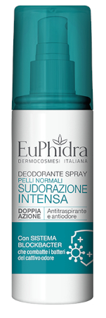 EUPHIDRA DEODORANTE SPRAY PELLI NORMALI SUDORAZIONE INTENSA 100 ML - maxifarmacia.it