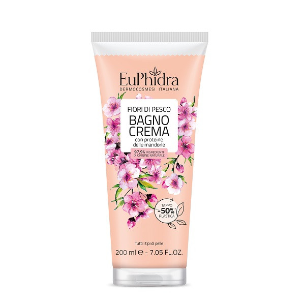 EUPHIDRA BAGNO CREMA FIORI DI PESCO 200 ML - maxifarmacia.it
