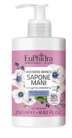 EUPHIDRA SAPONE MANI DELICATO ANEMONE BIANCO 250 ML - maxifarmacia.it