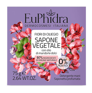 EUPHIDRA SAPONETTA VEGETALE FIORI DI CILIEGIO 75g - maxifarmacia.it