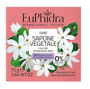 EUPHIDRA SAPONETTA VEGETALE TIARE' 75G - maxifarmacia.it