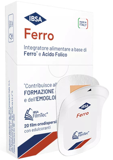 IBSA FERRO da 20 FILM ORODISPERSIBILI - maxifarmacia.it