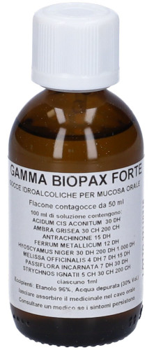GAMMA BIOPAX FORTE COMPOSTO GOCCE 50 ML SOLUZIONE IDROALCOLICA - maxifarmacia.it