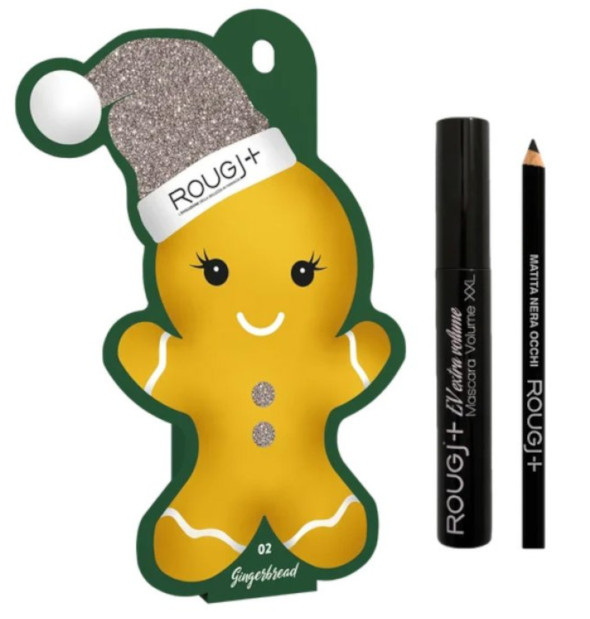 ROUGJ GINGERBREAD 02 MATITA NERA OCCHI + MASCARA EXTRA VOLUME - maxifarmacia.it