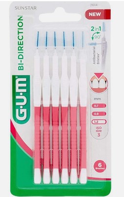 GUM BI-DIRECTION SCOVOLINI PUNTA FINE 2614 6 PEZZI - maxifarmacia.it