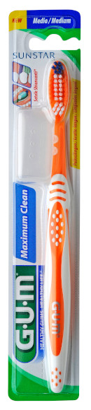 GUM MAXIMUM CLEAN SPAZZOLINO MEDIO - maxifarmacia.it