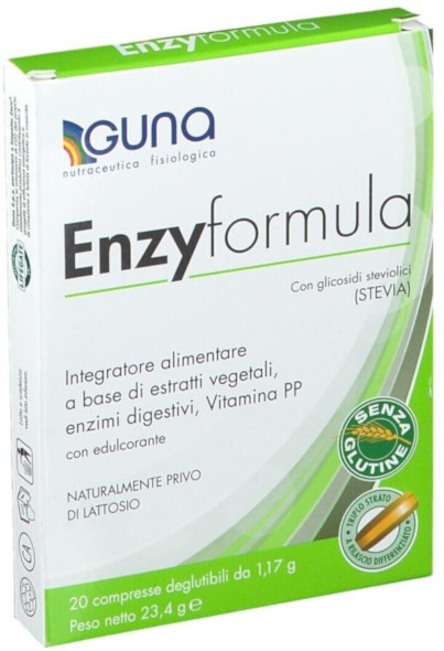 GUNA ENZYFORMULA 20 COMPRESSE DEGLUTIBILI - maxifarmacia.it