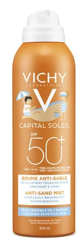 VICHY CAPITAL SOLEIL BAMBINI SPRAY ANTI-SABBIA SPF50+ 200 ml - maxifarmacia.it